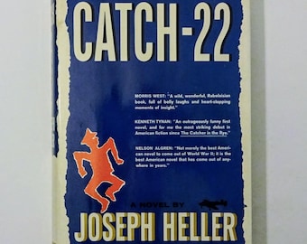 1961 CATCH-22 de Joseph Heller - 1.ª edición FIRMADA, 4.ª impresión, sobrecubierta