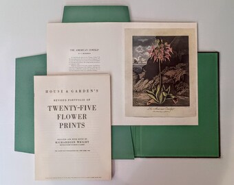 1948 House & Gardens Revised Portfolio of Twenty-Five Flower Prints, 25 Color Plates with
