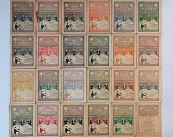 1915-1935 THE EAGLE MAGICIAN - Lot of 24 Issues, Harry Houdini, Magic Magazine, Illustrated, Rare