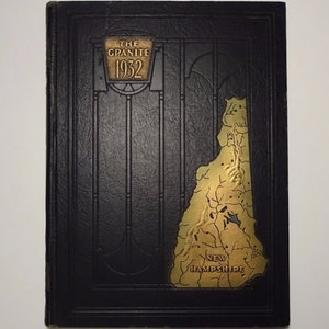 1932 Vintage UNH Yearbook, THE GRANITE, University of New Hampshire, Durham, Very Good