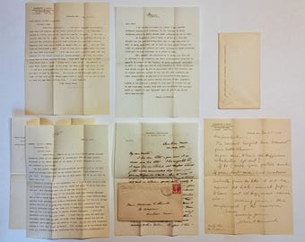 1900-1932 Letters re: EMILY DICKINSON Poems to Her Niece Martha Gilbert Dickinson Bianchi, RARE