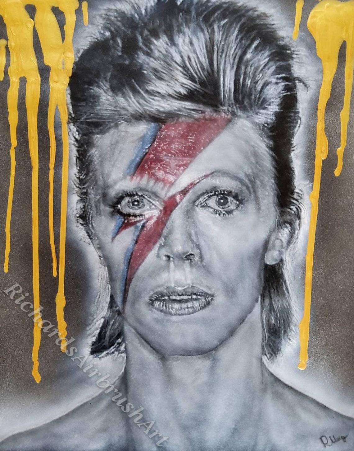 David Bowie Print From Original Artwork. Etsy