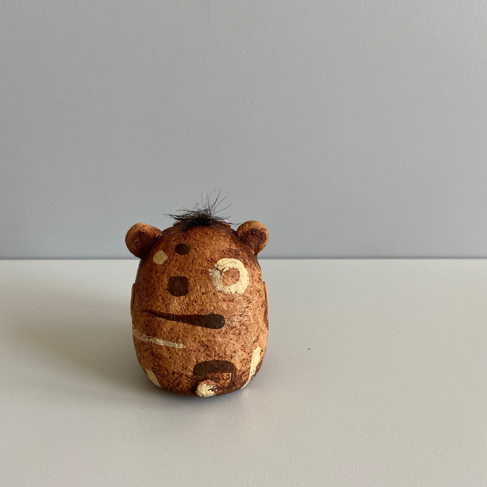 Papieren mache dierbeeldje beer beer beeldje symbool van Etsy