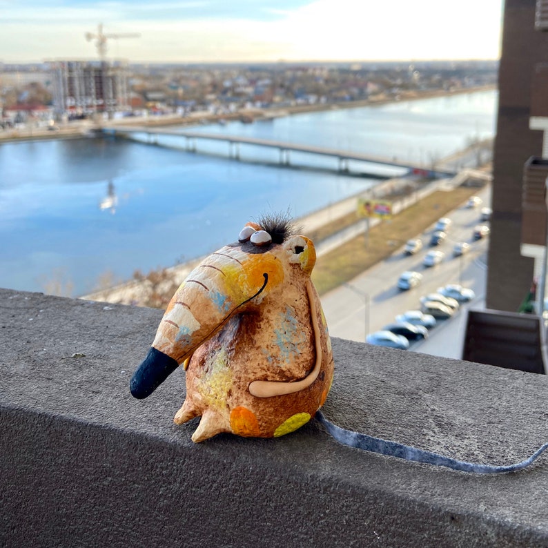 Rat rat statuette paper mache rat figurine animal Etsy