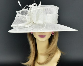 Beautiful White Church Dress Hat by Mr. HI’s Ladies MR. HI main image 4