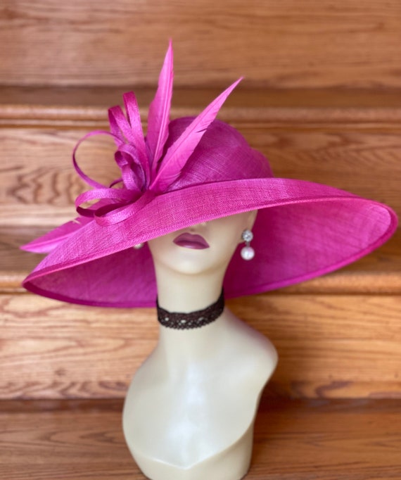 M839(fuchsia) Vintage Kentucky Derby, Church, Wedding  display picture 1