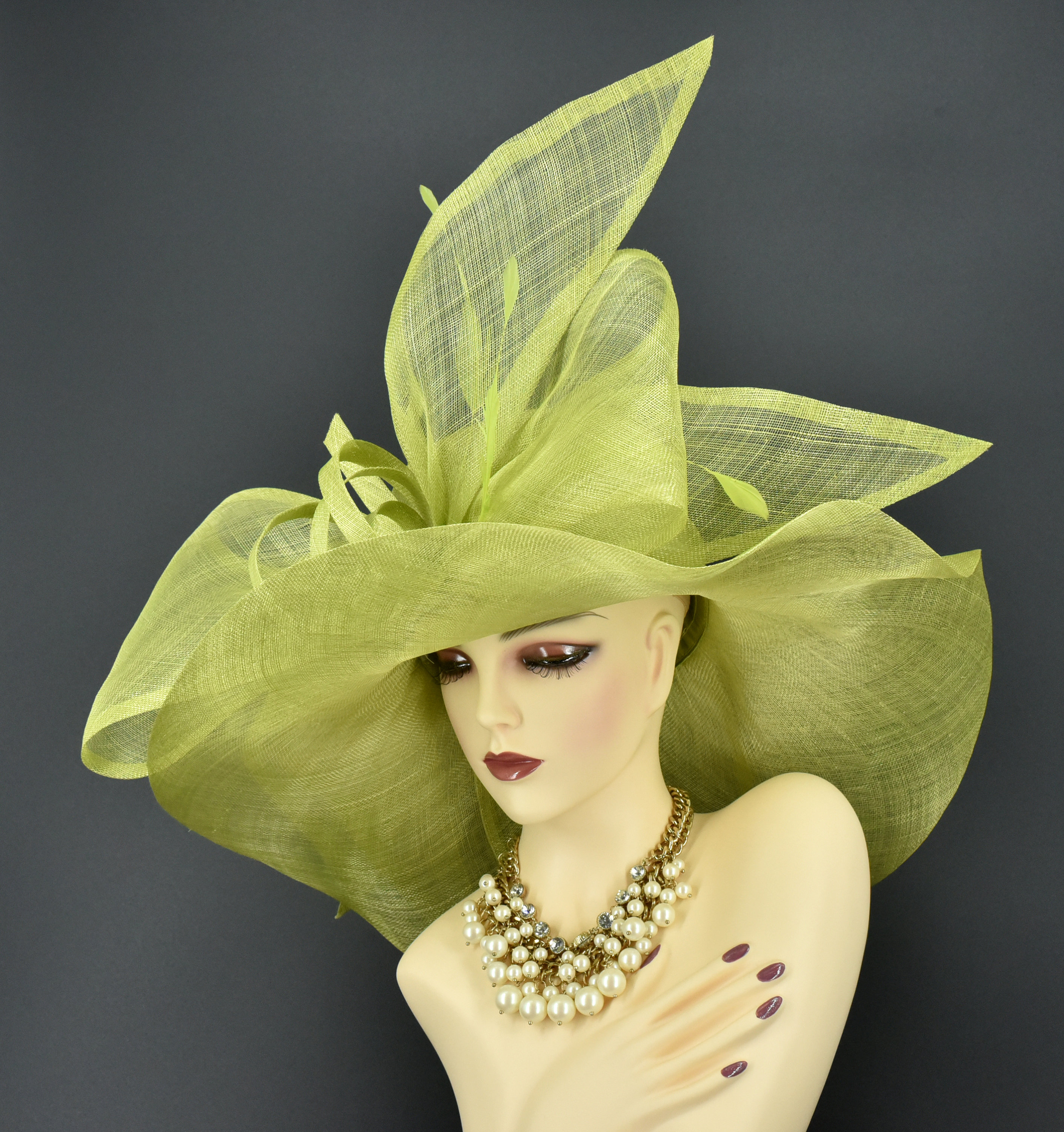 帽子 CREPE de CHINE LONG BRIM HAT 6122x4awFlL.jpg