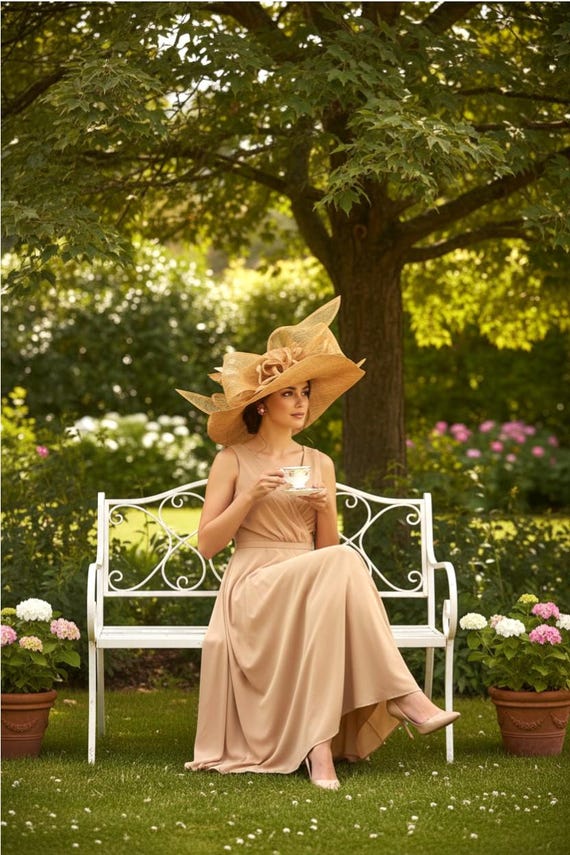 slim fit dress slacks Yellow Satin Dress Hat main image 1