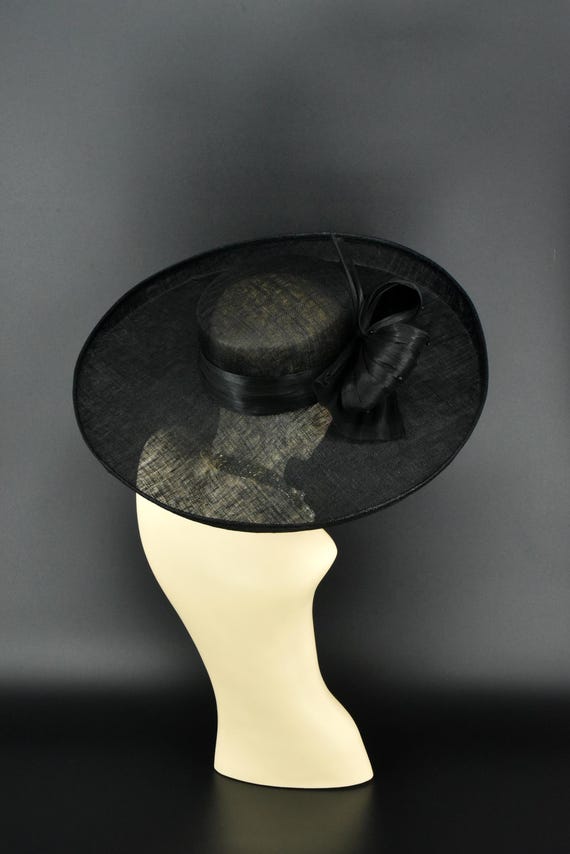 M2431 ( Black Hat ) Kentucky Derby Hat, Church Hat, Wedding  display picture 2