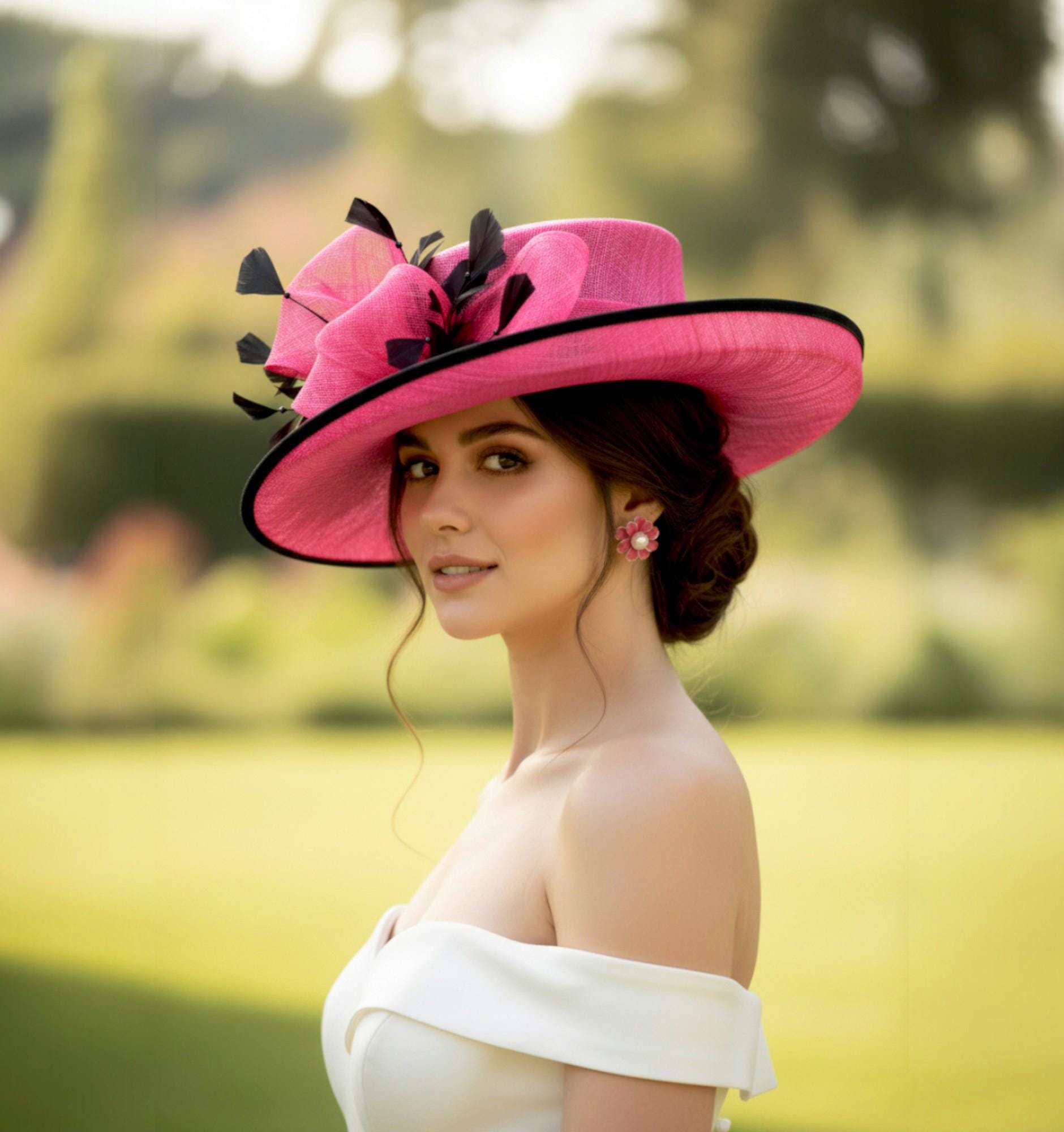 Kentucky Derby Hat Black and Pink - Etsy
