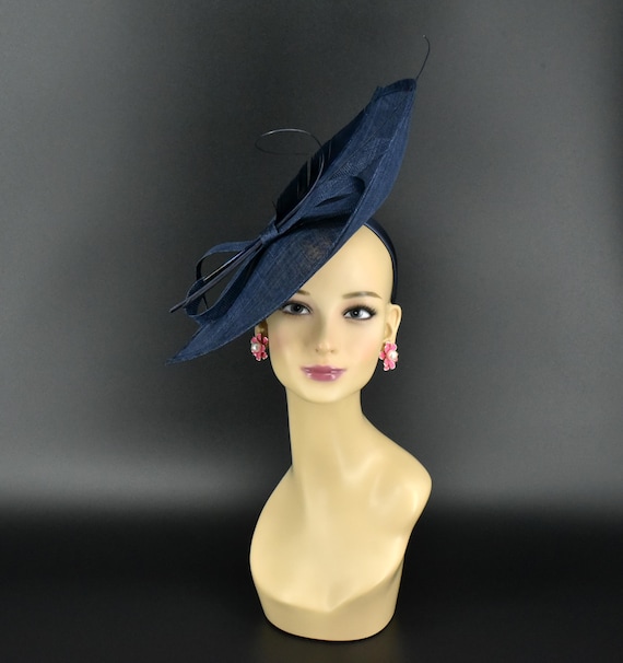 MF173( Navy Blue )jumbo Kentucky Derby Wedding Easter Tea  display picture 1