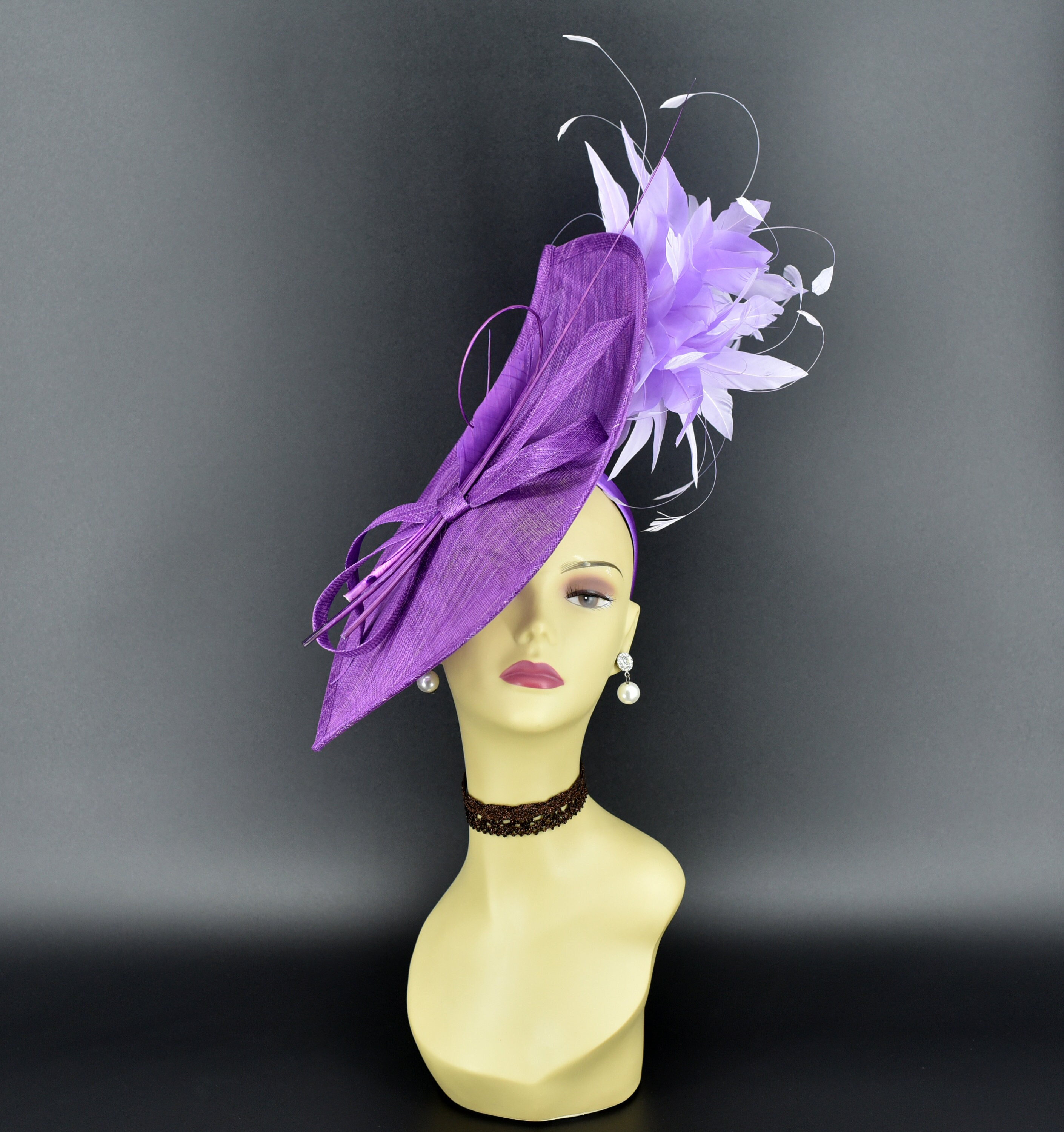 MF173-1 ( Purple/lilac )jumbo Kentucky Derby Wedding Easter  display picture 1