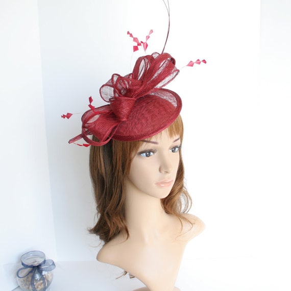 SF542 ( Burgundy )new Kentucky Derby, Church, Wedding, Tea  display picture 1