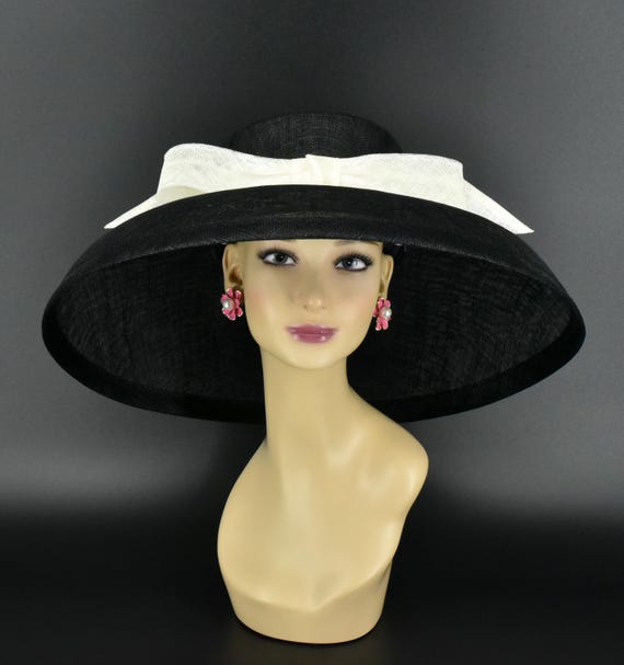 M22025( Black Hat) Audrey Hepburn Hat 19.75 M22025( Black Hat) Audrey Hepburn Hat 19.75