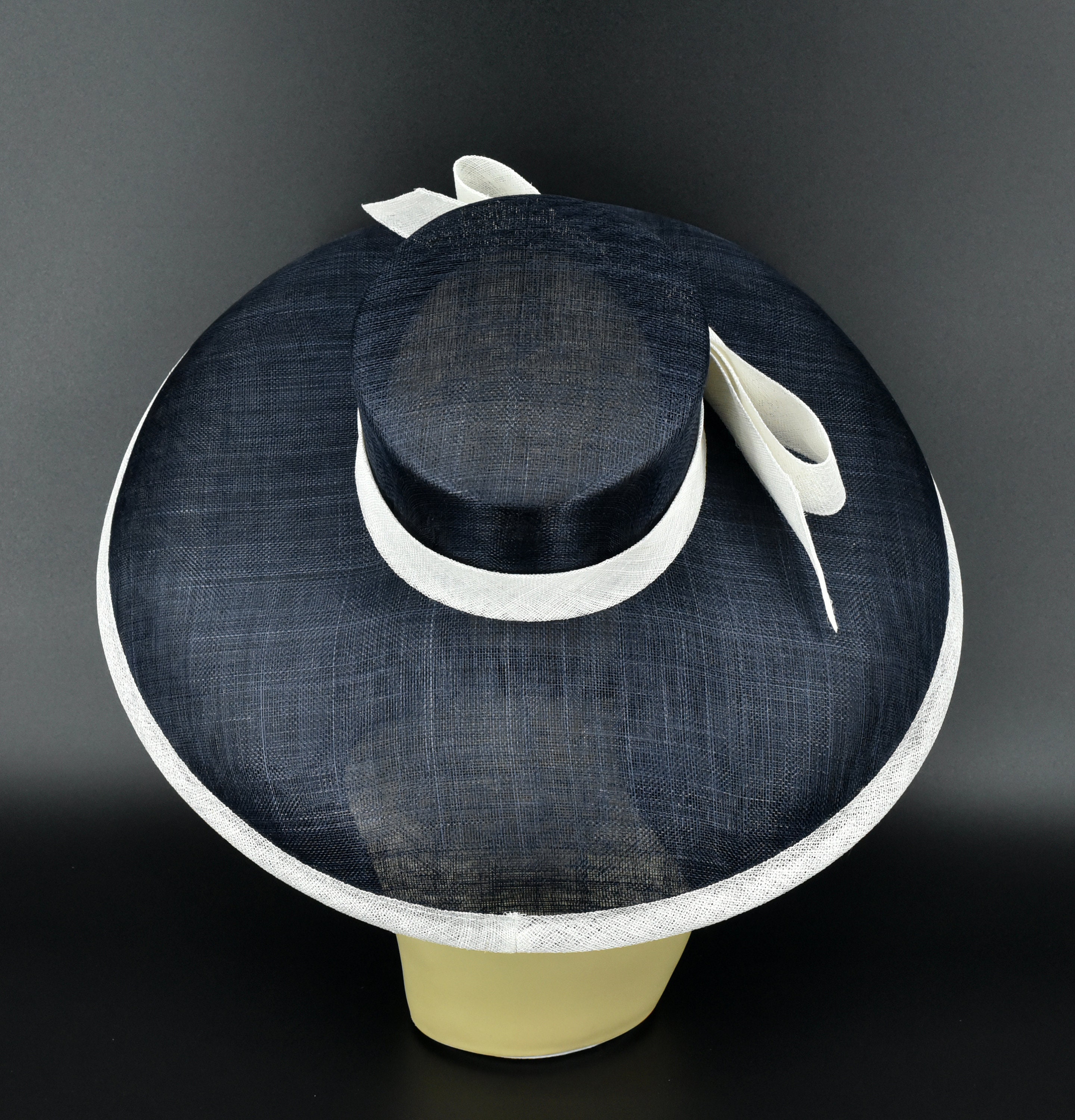 Dorfman Pacific Women Navy Blue Wide Brim Floppy Hat Hepburn Style 100% Wool USA Dorfman Pacific One Size Blue Hats for Women for sale | eBay main image 3