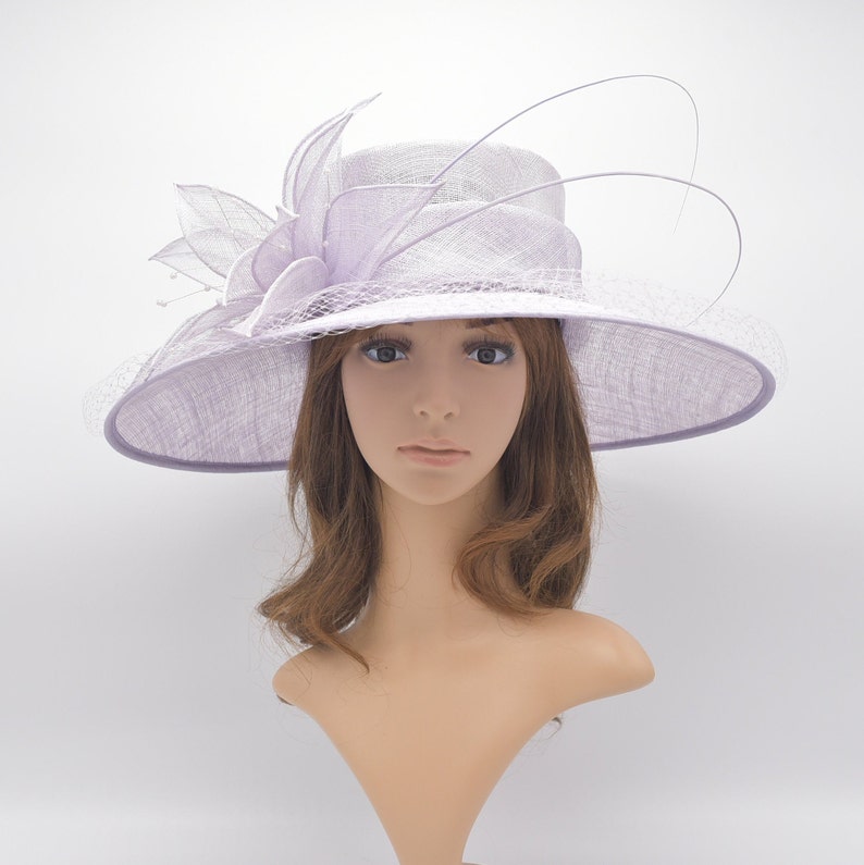 M489 Sweet Lavenderkentucky Derby Hat Church Wedding Etsy
