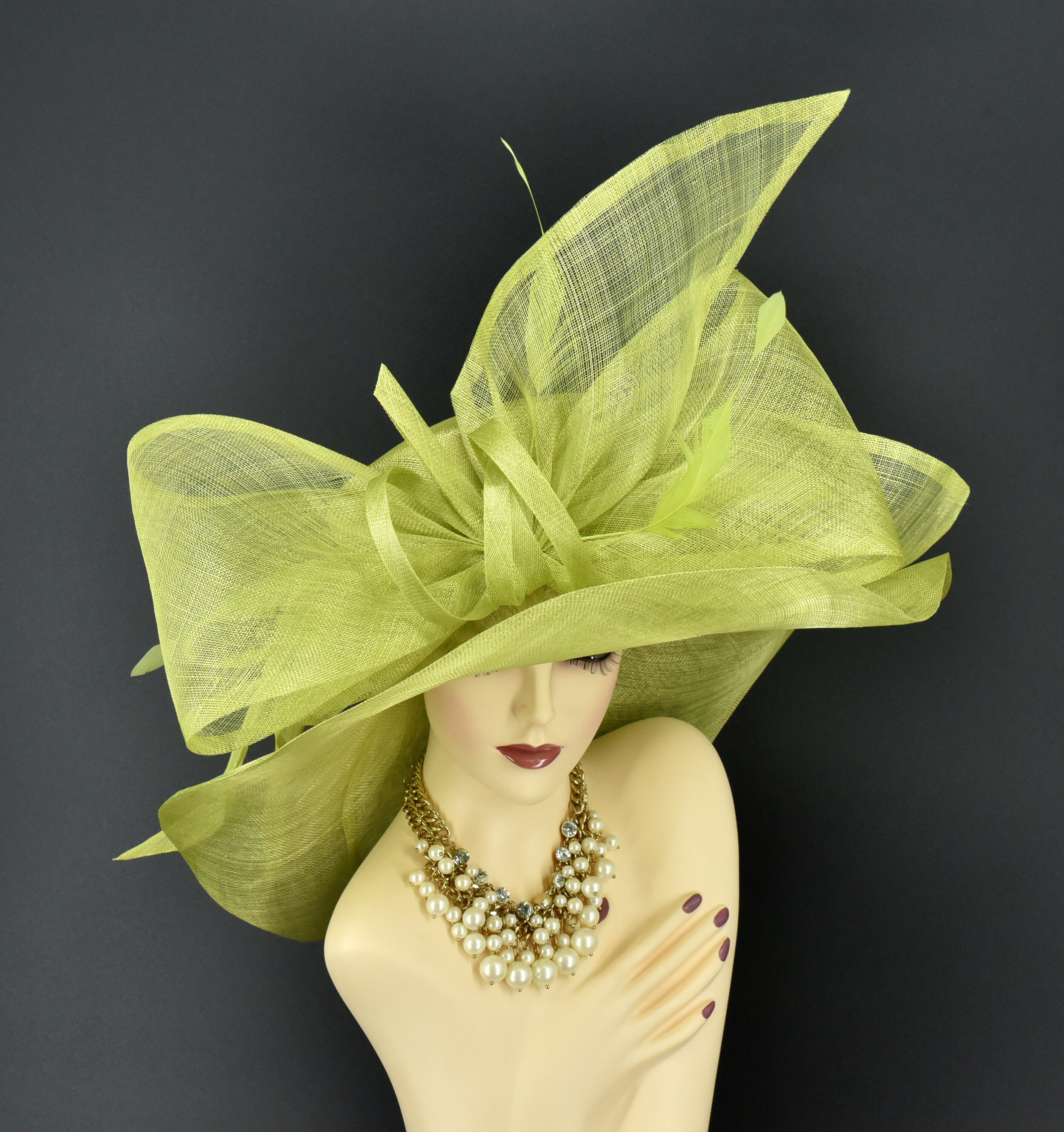 帽子 CREPE de CHINE LONG BRIM HAT s-l1600.jpg