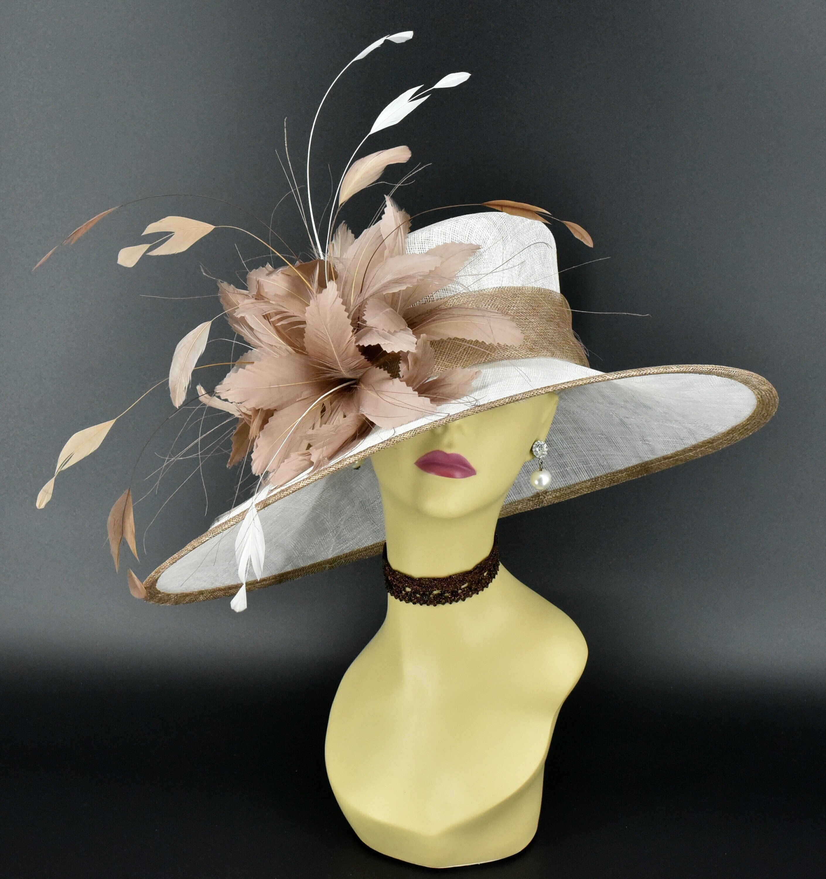 Beautiful tan dressy hat nwt Billie Hat in Tan Marle - RubyJane & Valleygirl main image 4