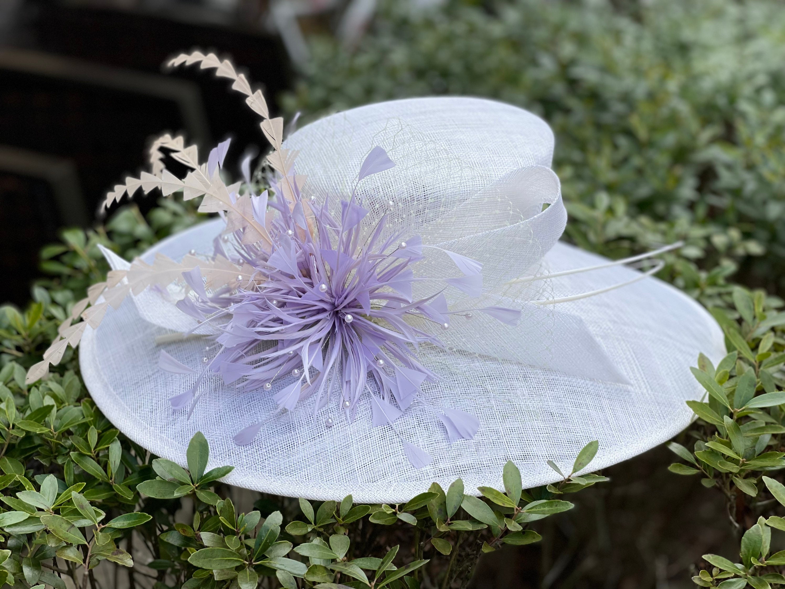 Diamond Trimmed Ladies Church Hat/Shenor Collections
