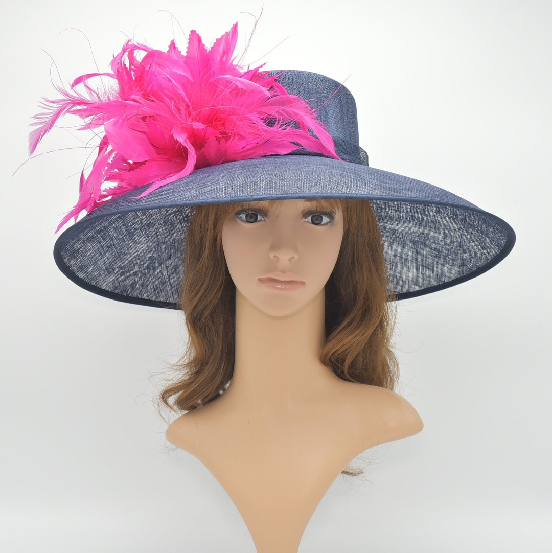 SD15( Dark Navy/20 Colors ) Kentucky Derby Hat, Church Hat  display picture 2