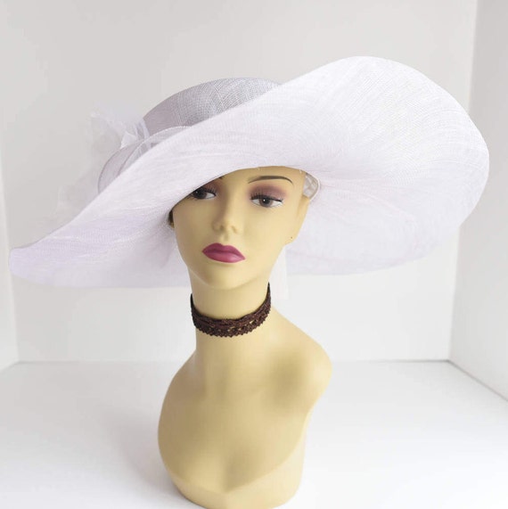 5723 Derby Hats- White Fascinators & Tea Party Hats For Church, Cocktail 612eNBTmyML._AC_UY350_.jpg main image 4