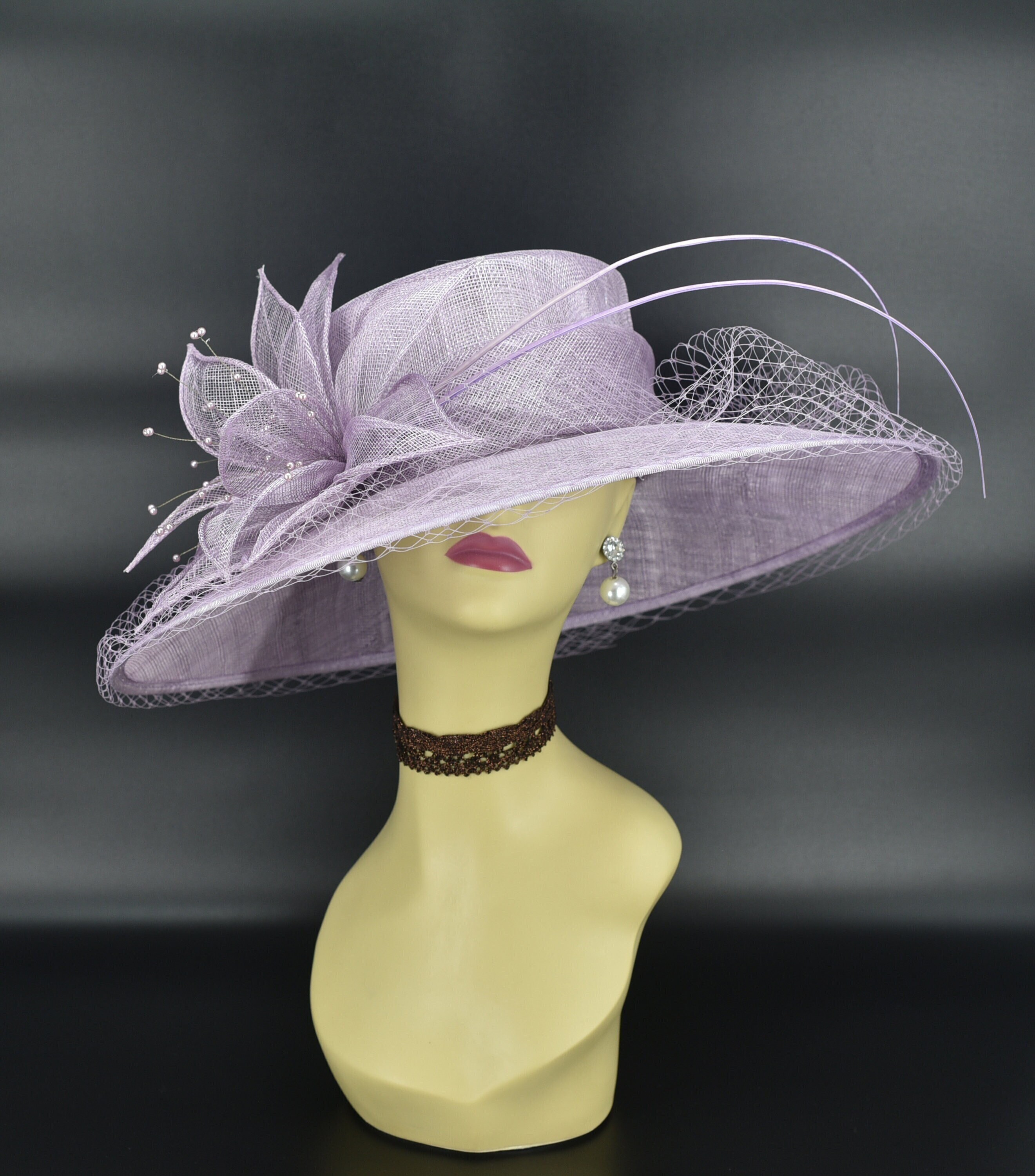 Lilac Derby Hat - Etsy
