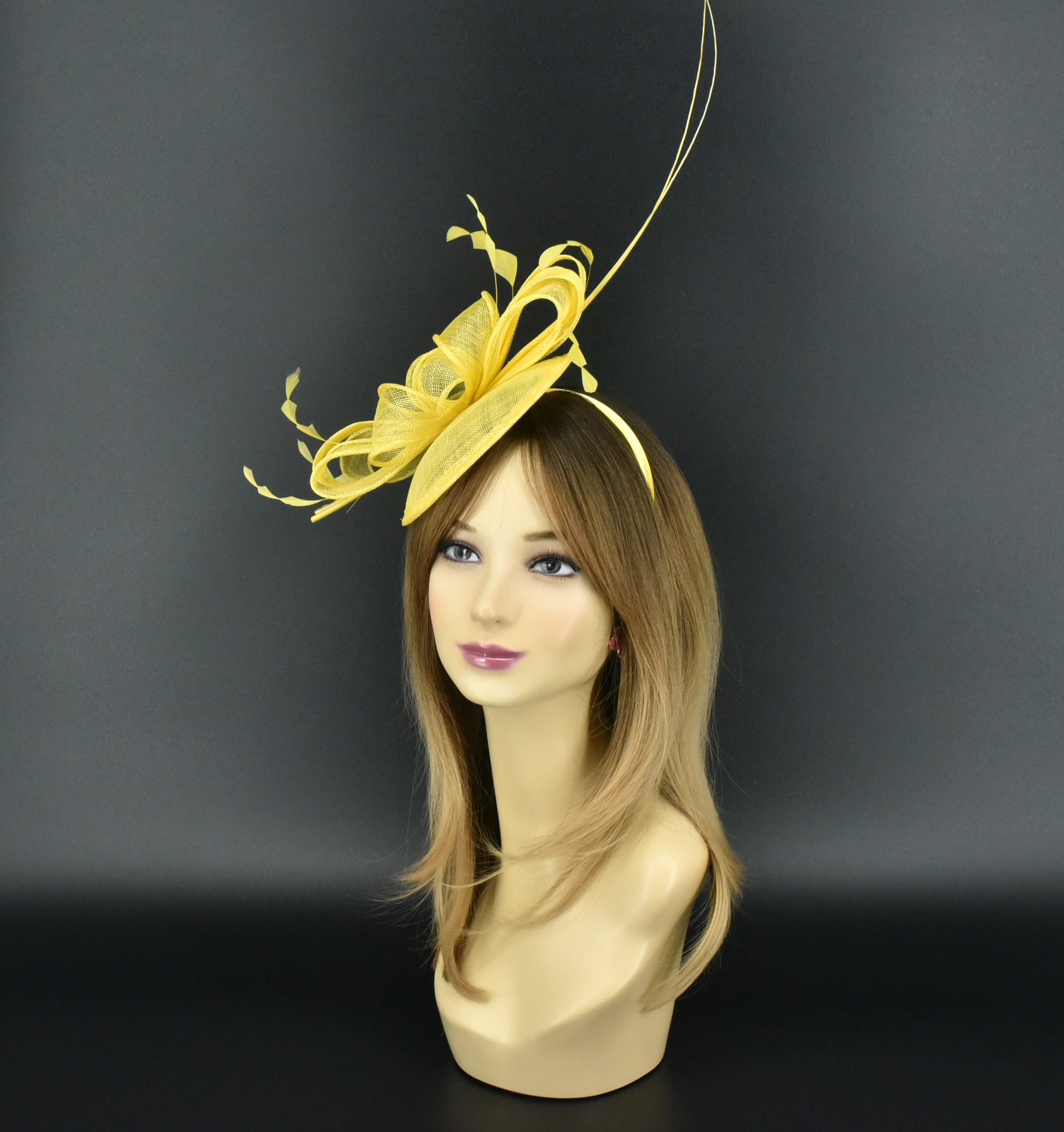 Vintage Sinamay Fascinator Headband Clip for Weddings Derby Tea Parties Sinamay Fascinator Hat Headband for Kentucky Derby Cocktail  main image 3