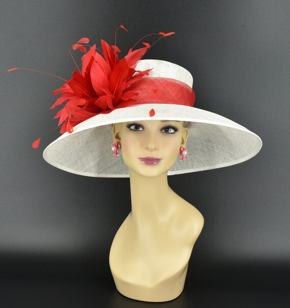 SD17( White+ More Colors Options )kentucky Derby Hat Church  display picture 3