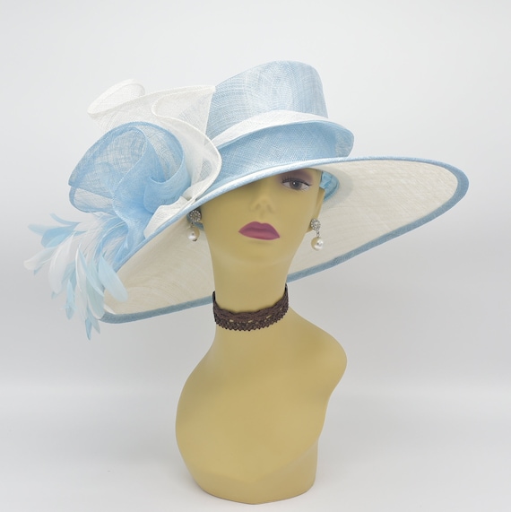 Blue & White Hat Perfect for Easter 8 main image 3