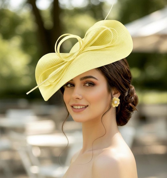 Adjustable Satin Fascinator Hat for Church Wedding Tea Party Derby Events Fascinator Hat with Feathers & Ribbon - Elegant Tea Party  main image 2