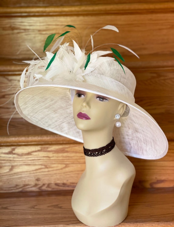 SD22( Ivory/20 Colors ) Kentucky Derby Hat, Church Hat  display picture 2