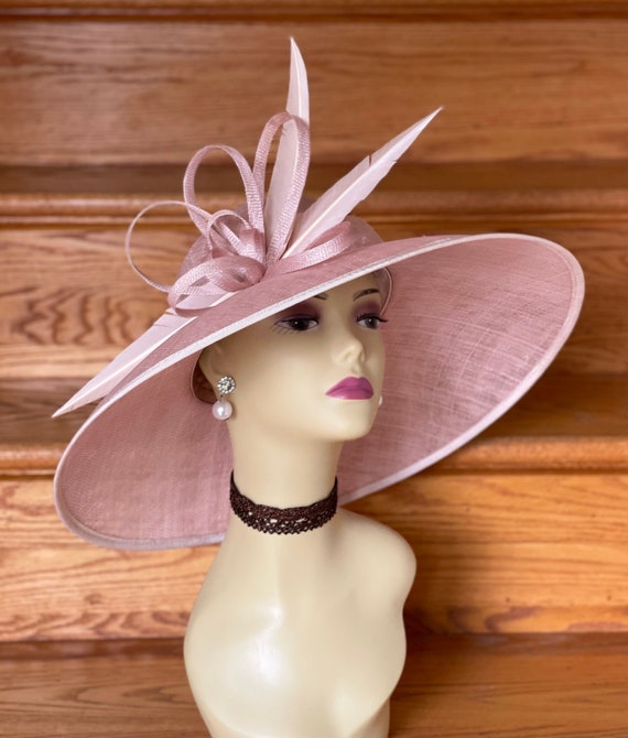 M839(blush Dusky Pink)vintage Kentucky Derby, Church 