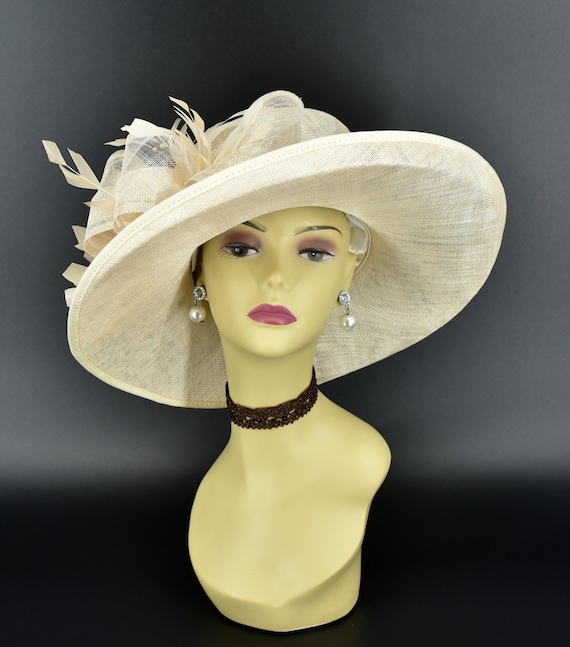 M4002( Champagne Hat)kentucky Derby Hat, Church Hat, Wedding  display picture 2