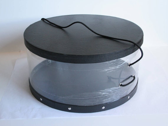 clear hat boxes