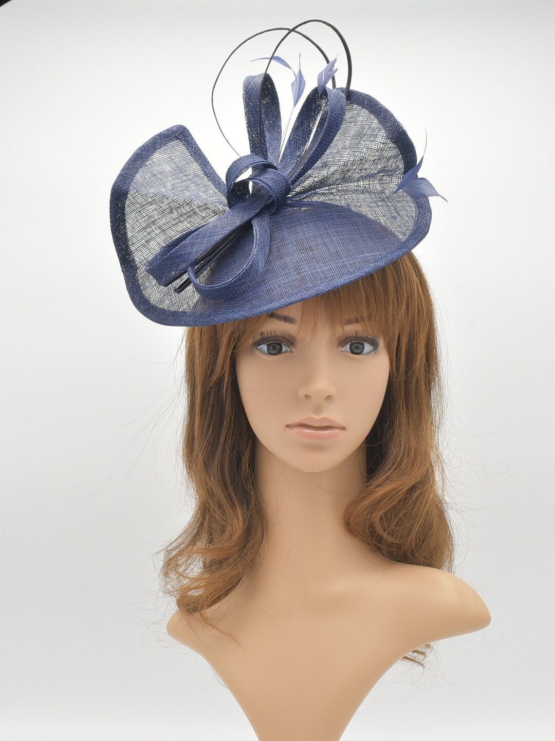 Fascinator Sinamay Verde Menta Fatto A Mano &ndash; Per Matrimonio, Derby, Pasqua