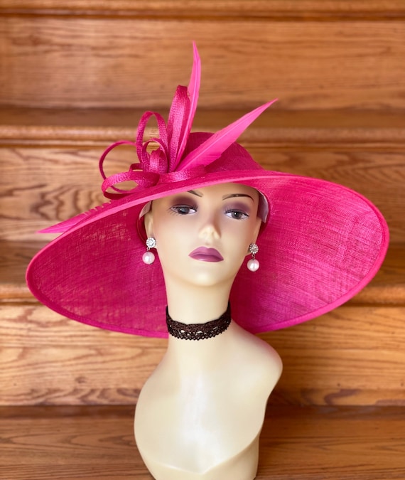 M839( Hot Pink )vintage Kentucky Derby, Church, Wedding  display picture 3