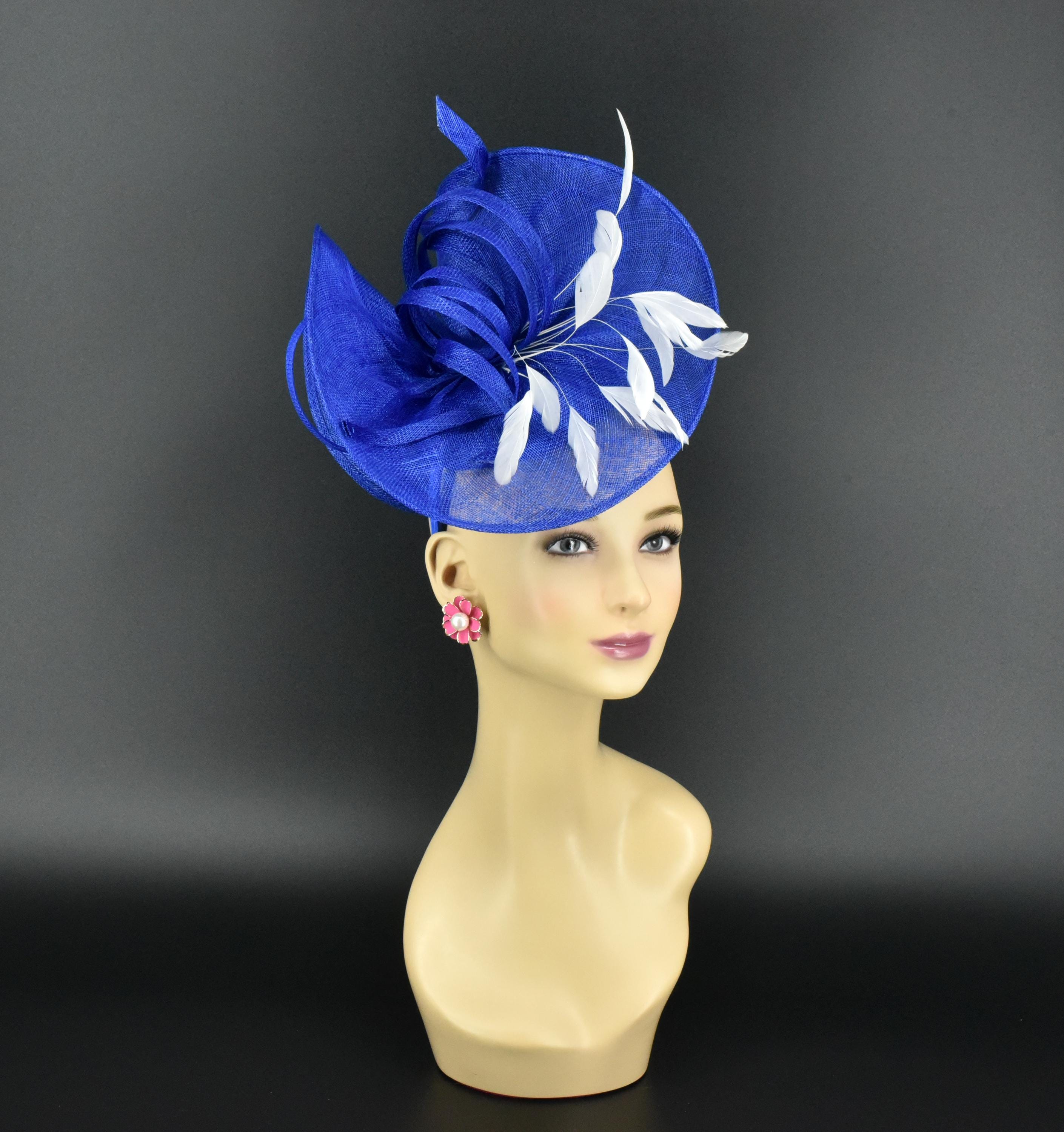 Sinamay Teardrop Fascinator Hat Bridal Cocktail Horse Racing Headband He723012693e64479b677dc1bbd30d  main image 3
