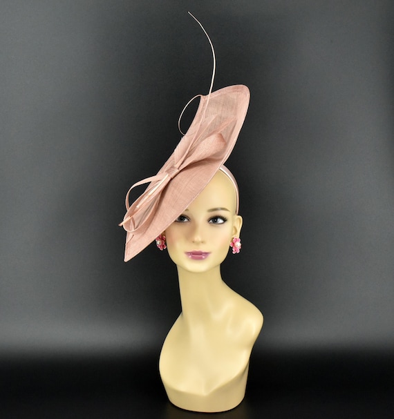 Statement Lily Fascinator Headband KY Oaks & Derby Day Ready Hair Accessory Pink Lily Fascinator - Etsy main image 3