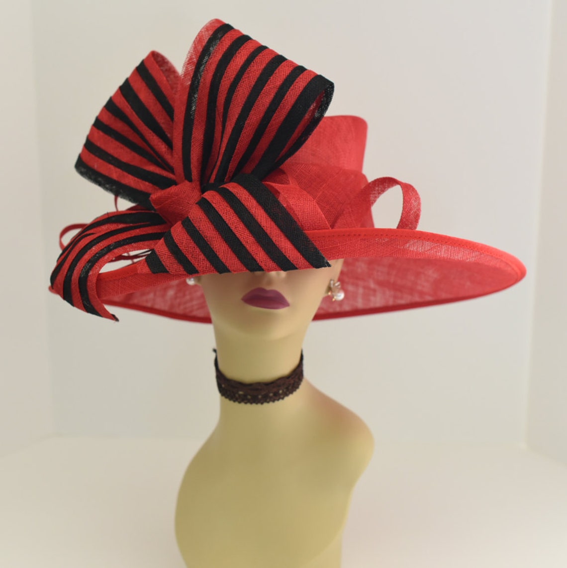 M612 Red/black Kentucky Derby Church Wedding Tea Party 3 - Etsy