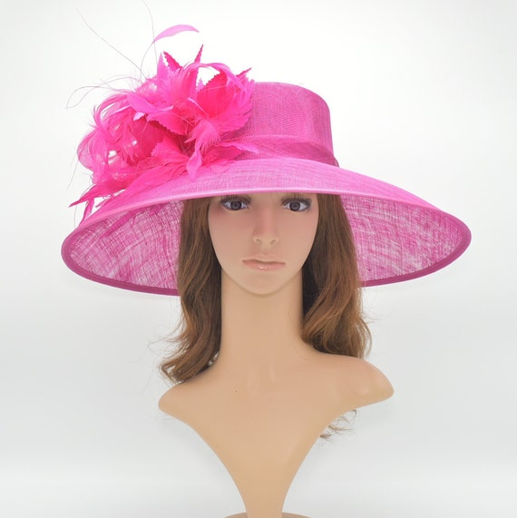 Women\'s Straw Derby Fascinator Hat Wide Brim Church Sinamay Pillbox Womens Fascinators Wedding Party Pillbox Hat Church Hat  main image 3