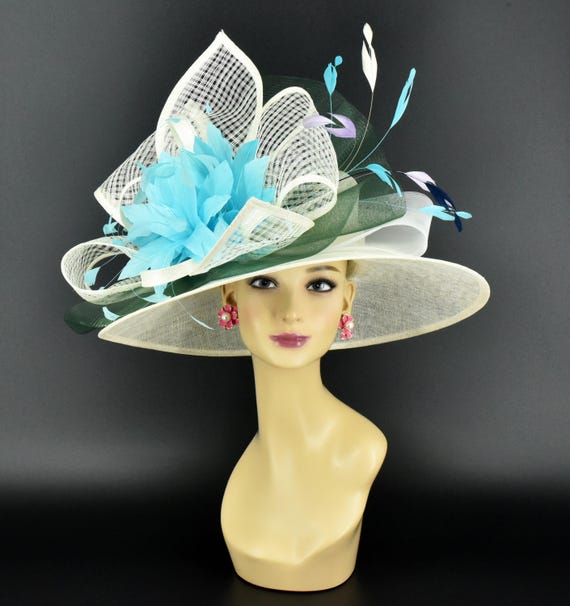 M22021( Ivory + Feather Flower+ Trimmed Feathers + Crin  display picture 2