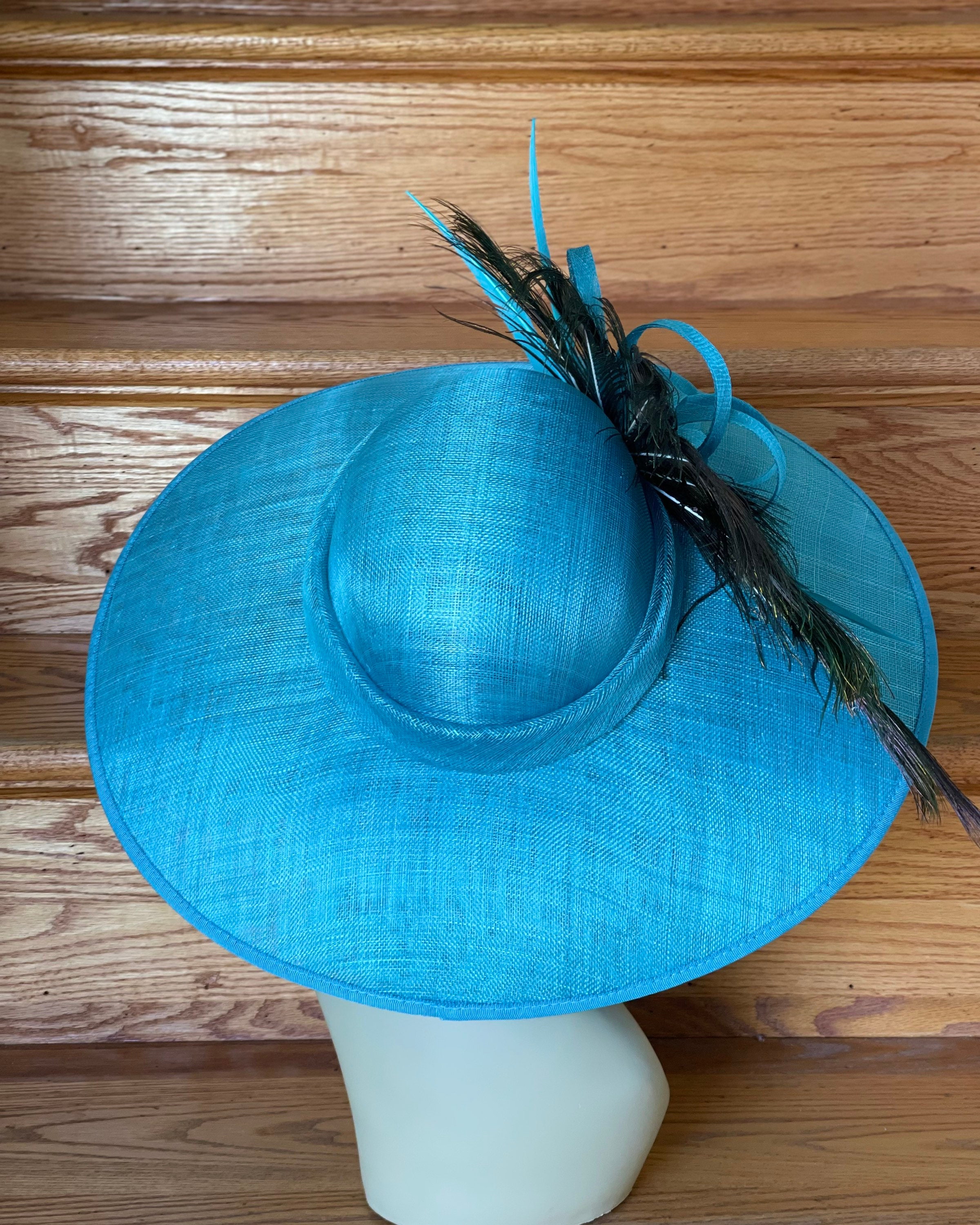 M838( Turquoise/green/teal) Vintage Kentucky Derby, Church  display picture 3