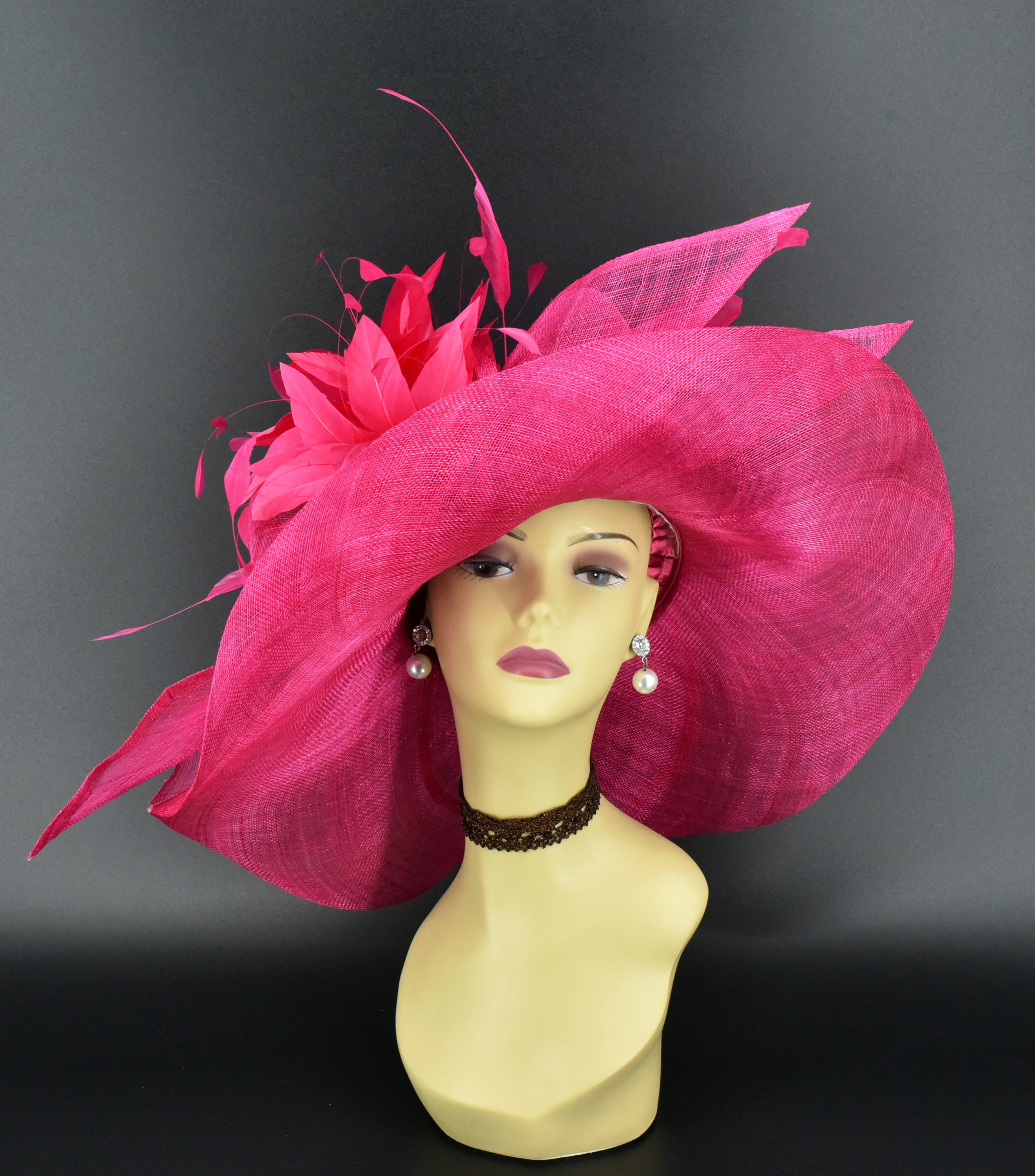 ? Bright Pink ? The Derby Hats Are Coming! il_fullxfull.4767918068_nwio.jpg main image 2