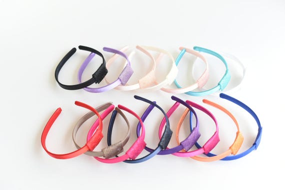 1.3 cm Wide Plastic Headband Satin wrapped with Sinamay pad for Millinery & DIY Fascinator Cocktail More colors