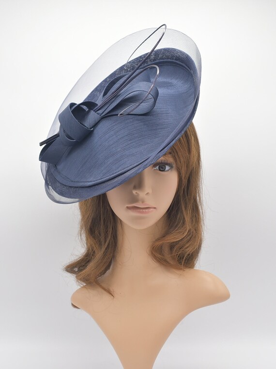 MF908( Navy )large Kentucky Derby, Wedding, Easter Tea Party  display picture 2