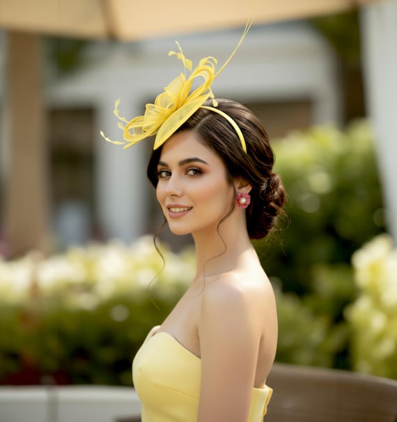 SF542 ( Yellow ) New Kentucky Derby, Church, Wedding, Tea  display picture 1