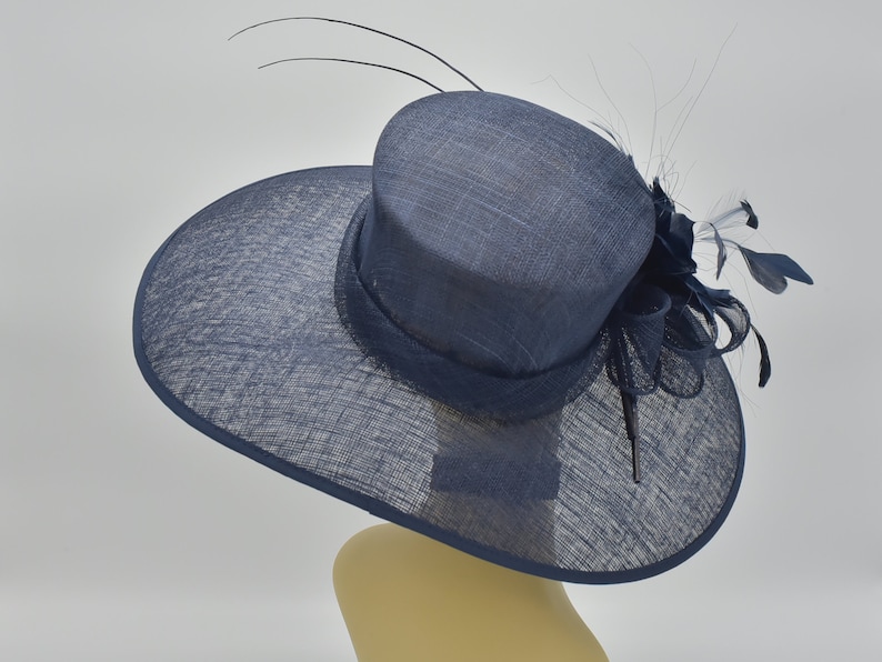 M97Navy BlueKentucky Derby Hat Church Hat Wedding Hat | Etsy