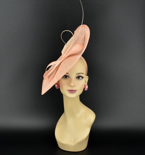 MF173( Peach )jumbo Kentucky Derby Wedding Easter Tea Party  display picture 3