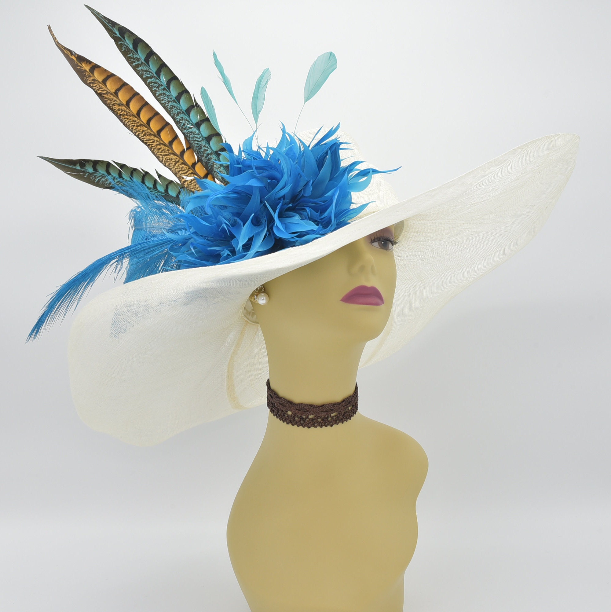 Sd05ivory/teal/turquoise/goldkentucky 