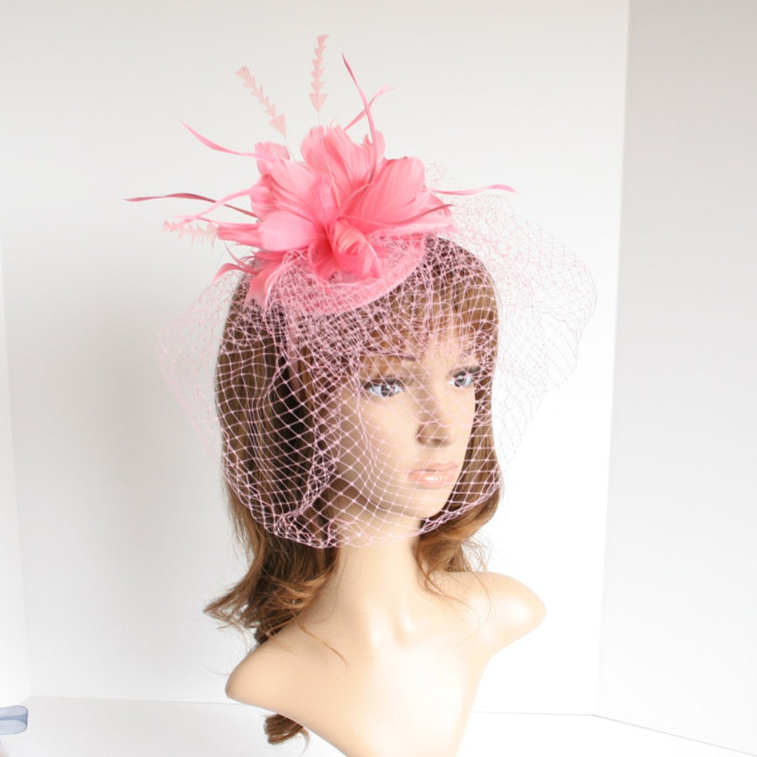 SF533 Pink Kentucky Derby Wedding Tea Party Sinamay Base Etsy